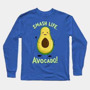 funny avocado Long Sleeve T-Shirt